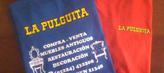 Remeras Estampadas para el negocio de Compra y Venta de Muebles Antiguos: La Pulguita Remeras Estampadas para el negocio de Compra y Venta de Muebles Antiguos: La Pulguita