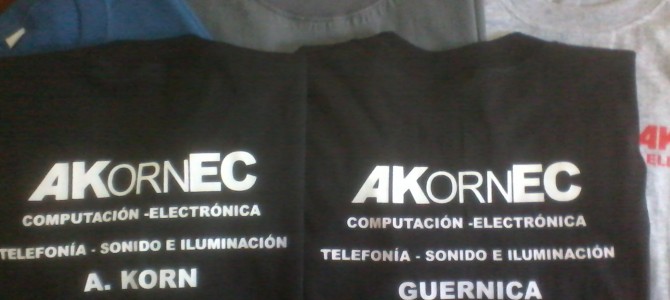 Remeras Estampadas para «Akornec» Remeras Estampadas para «Akornec»