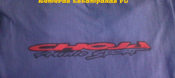 Remeras Estampadas para «Choja – Audio Sport» Remeras Estampadas para «Choja – Audio Sport»