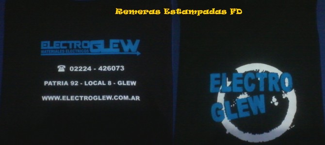 Remeras Estampadas para «Electro Glew» Remeras Estampadas para «Electro Glew»