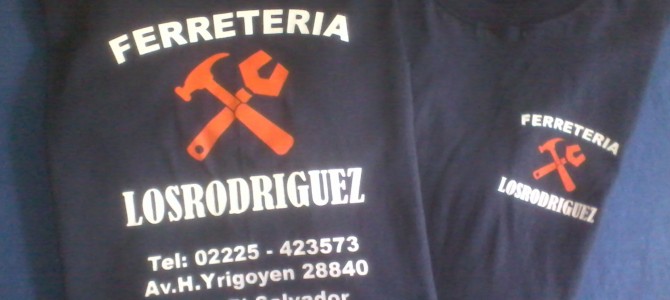 Remeras Estampadas para Ferretería «LosRodriguez» Remeras Estampadas para Ferretería «LosRodriguez»