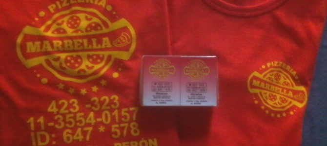 Remeras Estampadas e Imanes para Pizzería Marbella Remeras Estampadas e Imanes para Pizzería Marbella