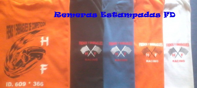 Remeras Estampadas para «Frenos y Embragues HF» Remeras Estampadas para «Frenos y Embragues HF»