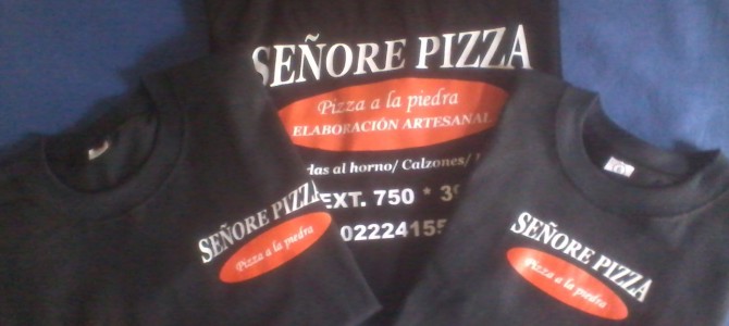 Remeras Estampadas para Pizzería «Señore Pizza» Remeras Estampadas para Pizzería «Señore Pizza»