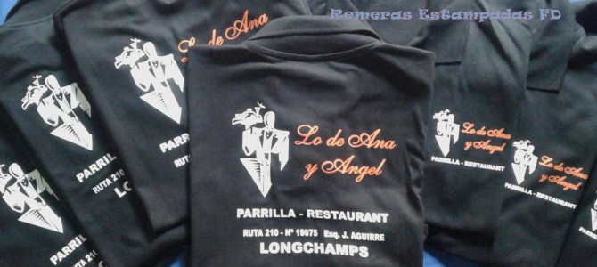 Chombas Estampadas para la Parrilla y Restaurant «Lo de Ana y Angel» Chombas Estampadas para la Parrilla y Restaurant «Lo de Ana y Angel»