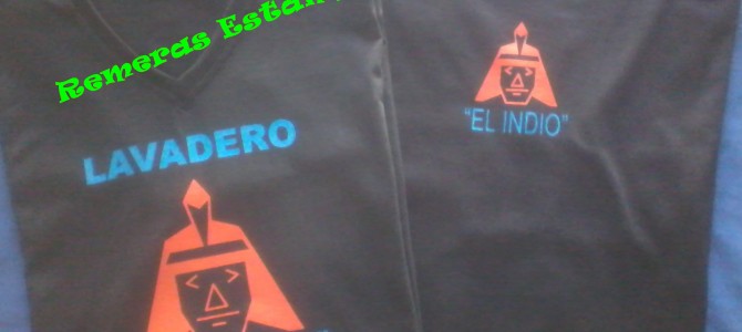 Remeras Estampadas para «Lavadero El Indio» Remeras Estampadas para «Lavadero El Indio»