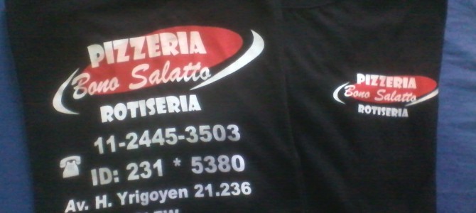 Remeras Estampadas para Pizzería y Rotisería «Bono Salatto» Remeras Estampadas para Pizzería y Rotisería «Bono Salatto»