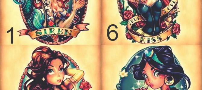 Remeras sublimadas princesas tattoo Remeras sublimadas princesas tattoo