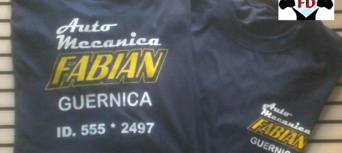 Remeras Estampadas para Auto Mecánica «Fabián»