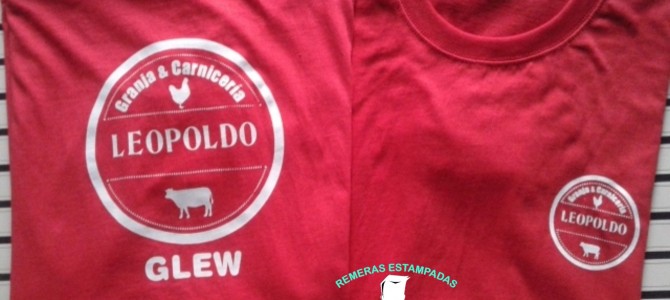 Remeras Estampadas para Granja y Carnicería «Leopoldo»