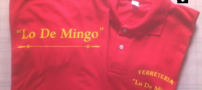Chombas Estampadas para Ferretería «Lo de Mingo» Chombas Estampadas para Ferretería «Lo de Mingo»