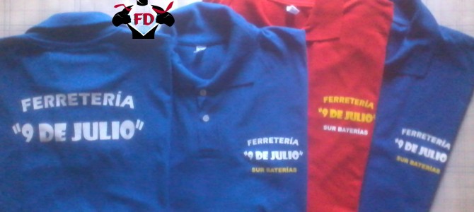 Chombas Estampadas para Ferretería «9 de Julio» Chombas Estampadas para Ferretería «9 de Julio»
