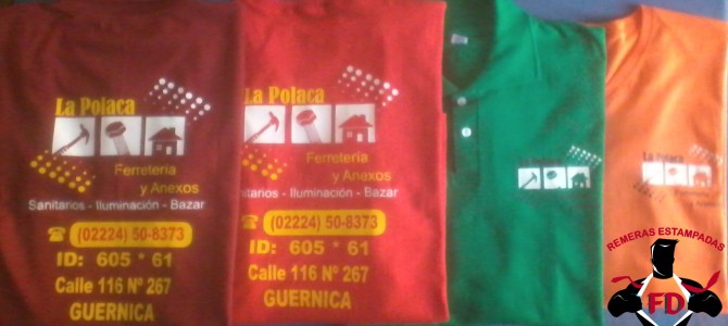 Remeras y Chombas Estampadas para Ferretería «La Polaca» Remeras y Chombas Estampadas para Ferretería «La Polaca»