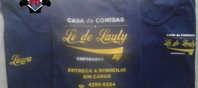 Remeras Estampadas para la Casa de Comidas «Lo de Lauty» Remeras Estampadas para la Casa de Comidas «Lo de Lauty»