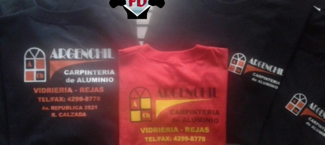 Remeras Estampadas para Carpintería de Aluminio «Argenchil»