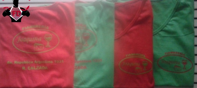 Remeras Estampadas para Fiambrería «Joaquina» Remeras Estampadas para Fiambrería «Joaquina»