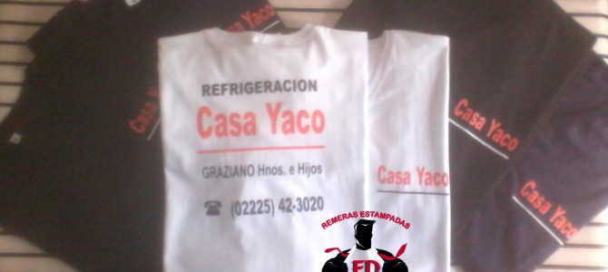 Remeras Estampadas para «Casa Yaco» Remeras Estampadas para «Casa Yaco»