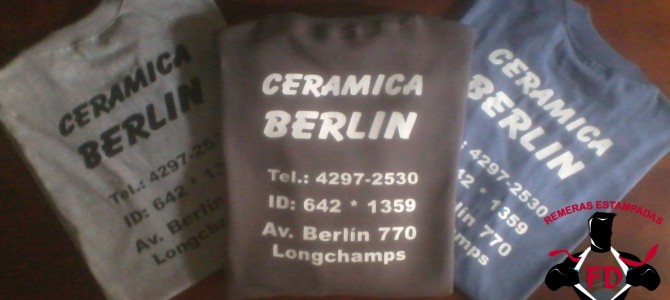 Buzos y Remeras Estampadas para «Cerámica Berlín»