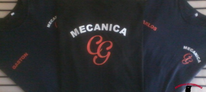 Remeras Estampadas y Personalizadas para Taller Automotriz «Mecánica CG» Remeras Estampadas y Personalizadas para Taller Automotriz «Mecánica CG»
