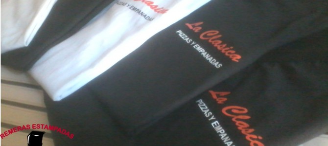 Remeras Estampadas para Pizzería «La Clásica» Remeras Estampadas para Pizzería «La Clásica»