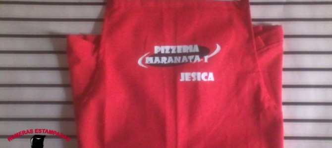 Delantales Estampados para Pizzería Maranata 1 Delantales Estampados para Pizzería Maranata 1