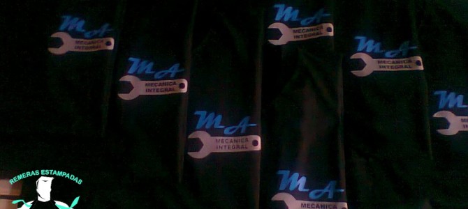 Remeras Estampadas para el Taller de Mecánica Integral «MA»