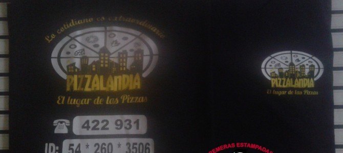 Remeras Estampadas para Pizzería «Pizzalandia» Remeras Estampadas para Pizzería «Pizzalandia»
