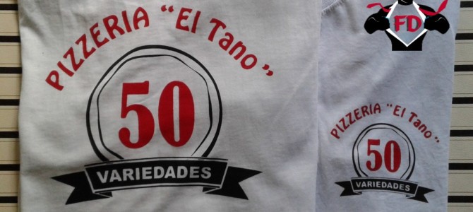 Remeras Estampadas para Pizzerías