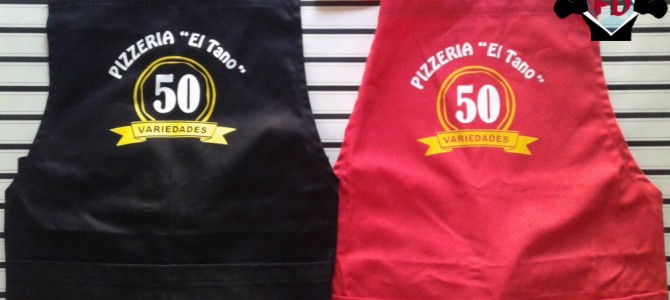 Remeras y Delantales Estampados para Pizzerías