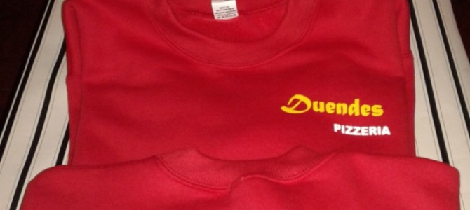 Buzos Estampados para Pizzerías