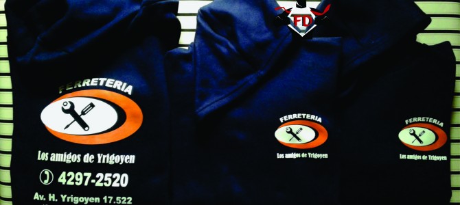 Buzos Canguros Estampados para Ferreterías