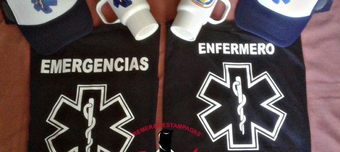 Remeras, tazas y gorras para Emergencias personalizadas
