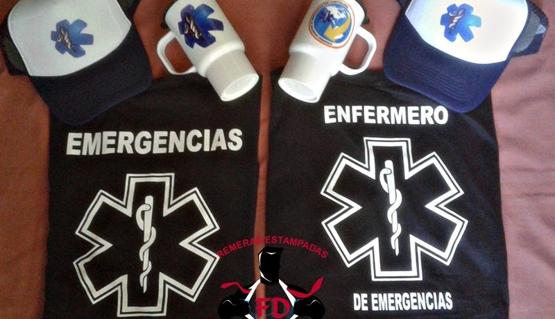 Remeras, tazas y gorras para Emergencias personalizadas